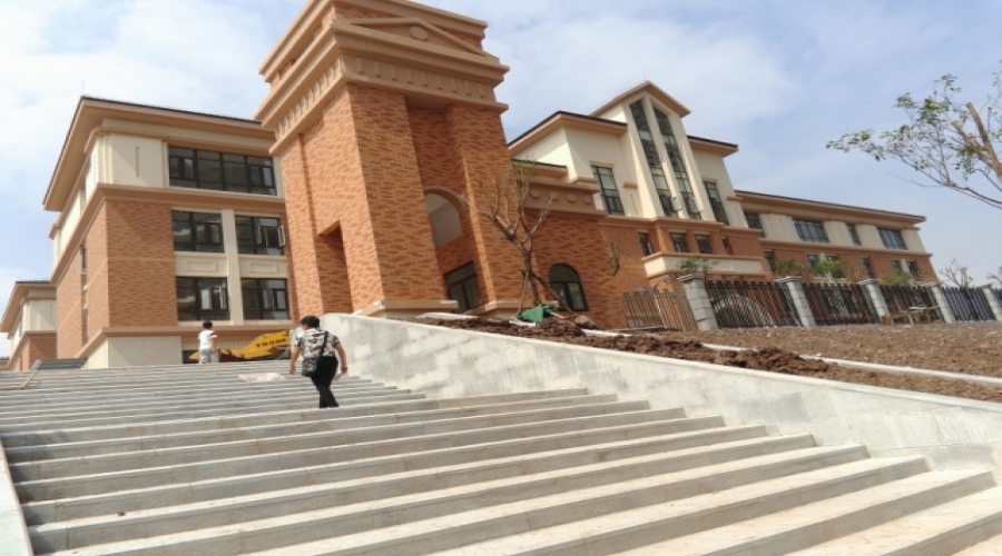 重慶市兩江小學(xué)外墻軟瓷，外墻干掛石材